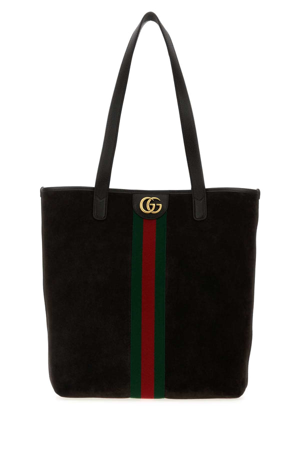 Gucci Suede tote bag in black