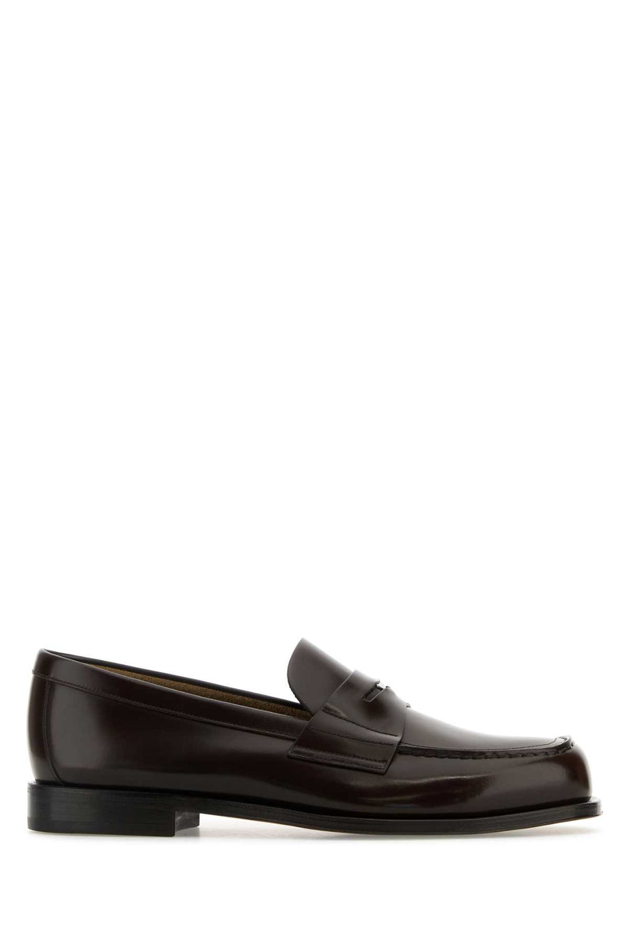 Prada 100% Vitello loafer in brown
