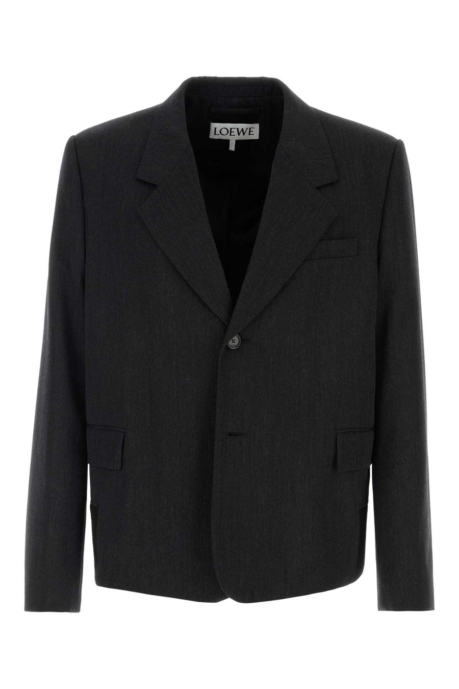 Loewe Exterior: 100% Wool blazer in gray