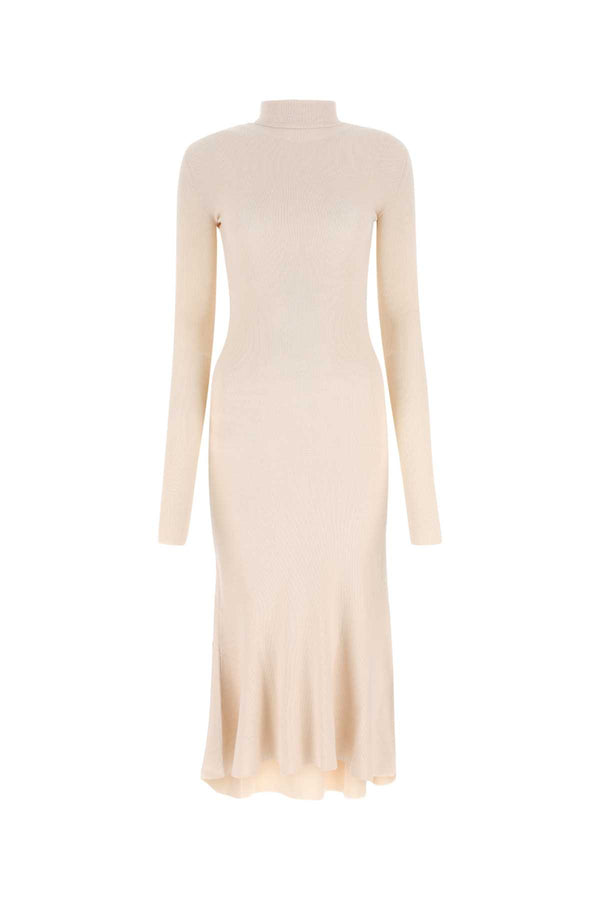 Balenciaga Silk blend dress in beige