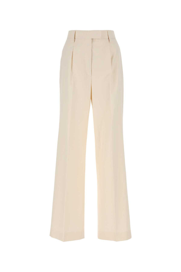 Prada 100% Cotton trousers in ivory