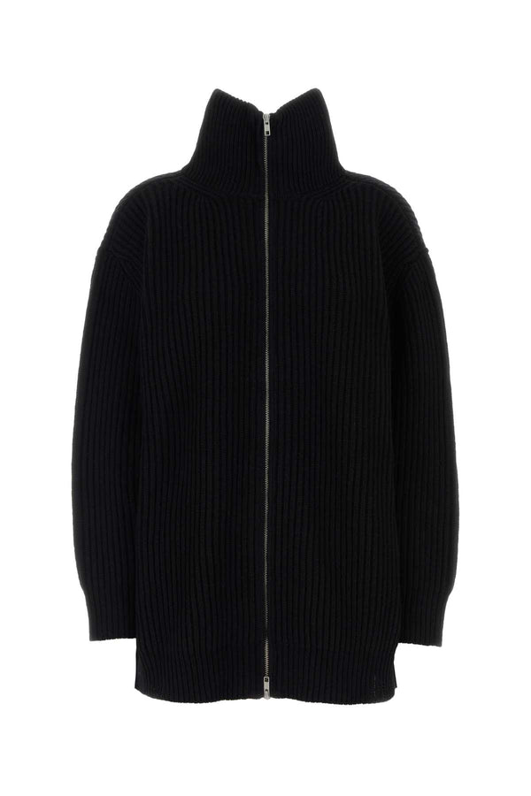 MM6 Maison Margiela 61% Wool cardigan in black