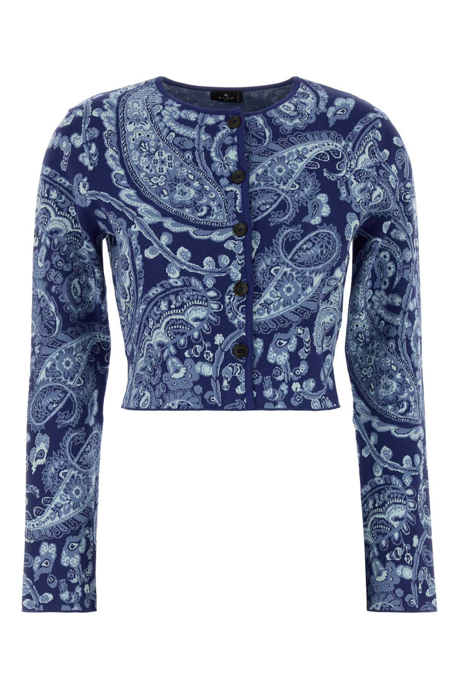 Etro Fantasia 79% Viscose cardigan in navy