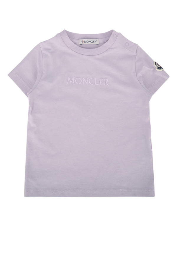 Moncler Jr 92% Cotton t-shirt in purple