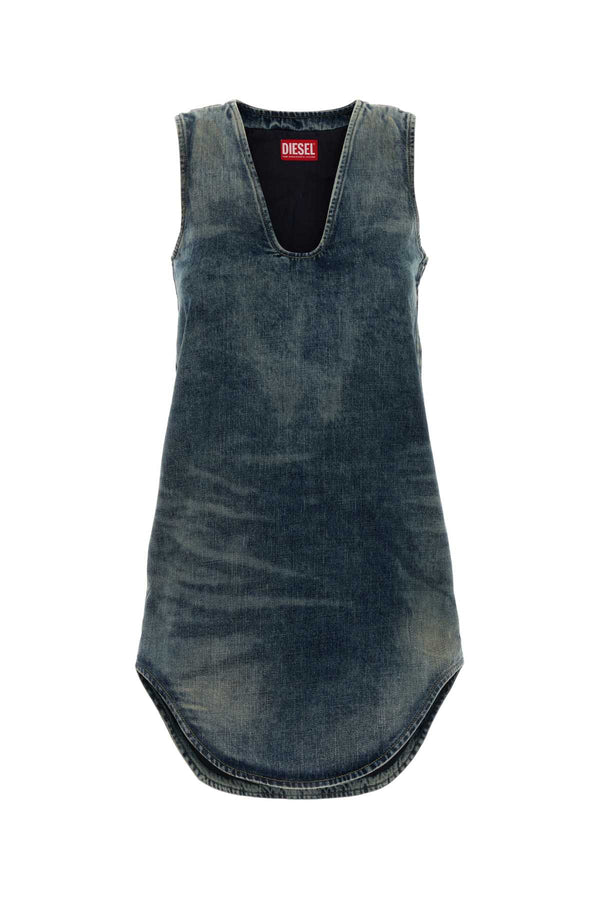 Diesel Exterior: 100% Cotton; Lining: 100% Cotton dress in blue