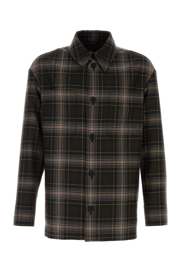 Fendi 100% Wool shirt in black