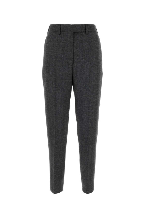 Prada 100% wool trousers in gray