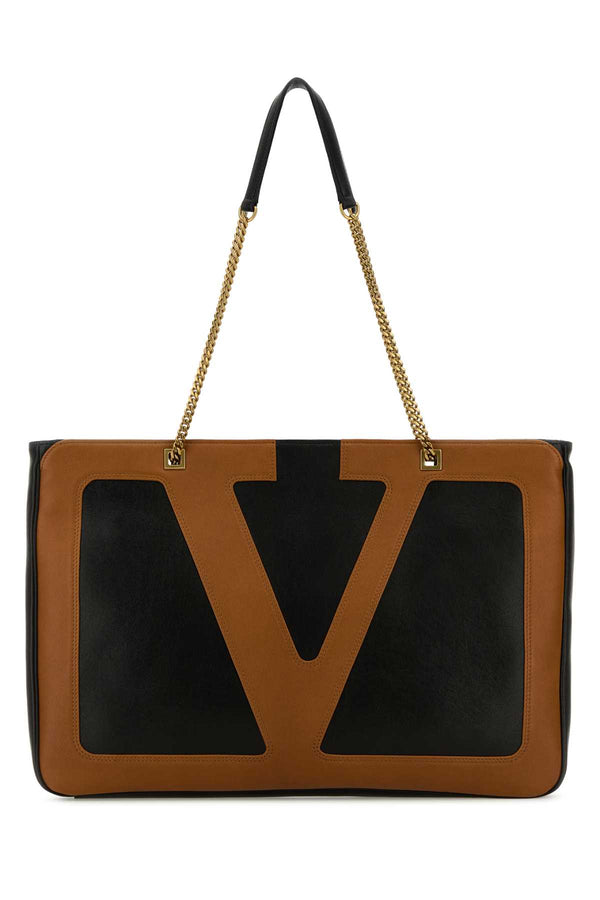 Valentino Garavani Tote Lambskin leather shoulder bag in black