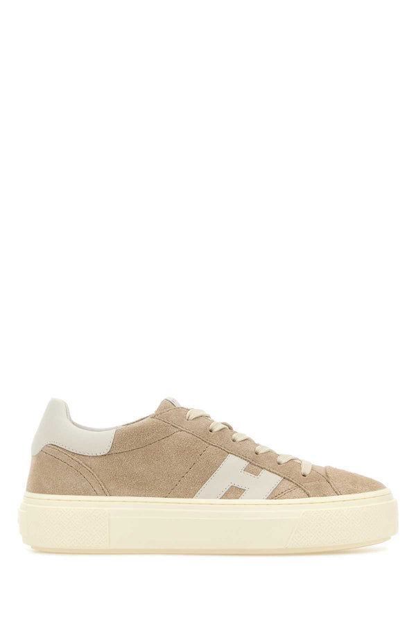 Hogan Allacciato Suede sneakers in beige