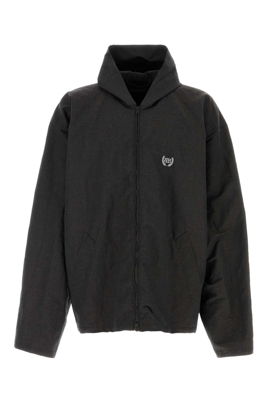 Balenciaga Jacket Exterior: 58% Linen 42% Cotton; Lining: 100% Cupro jacket in black