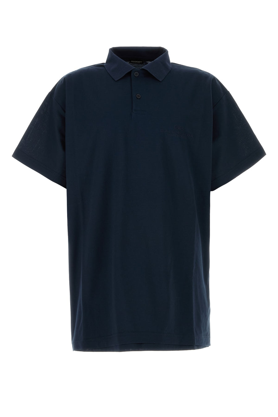 Balenciaga 100% cotton polo in navy