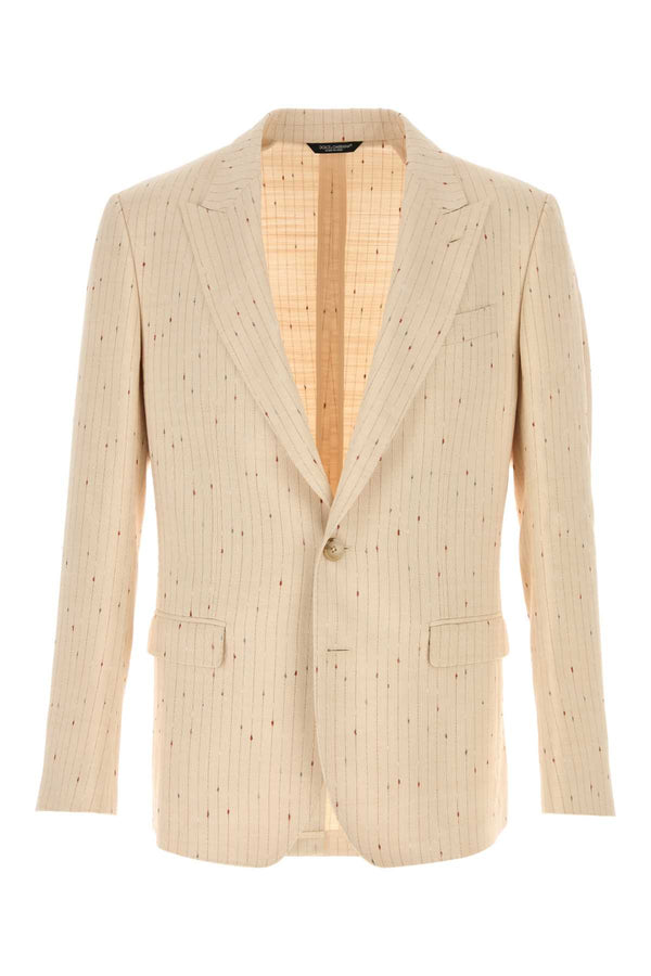 Dolce & Gabbana 97% Viscose blazer in beige