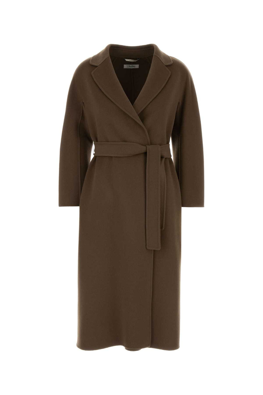 S Maxmara Exterior: 100% Virgin wool coat in brown