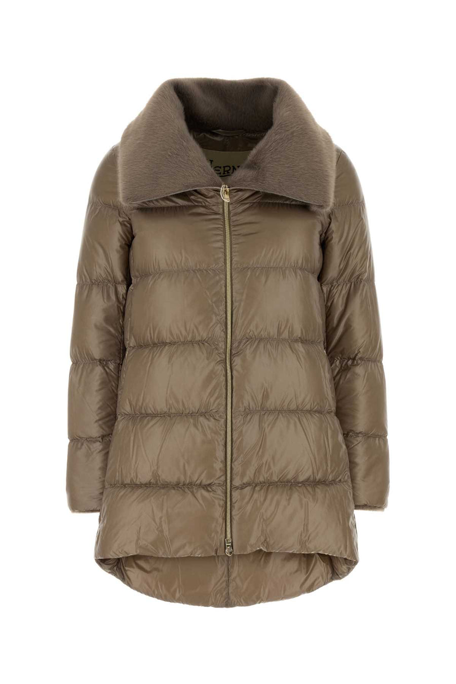 Dove Grey Nylon Down Jacket Tortota Piumini