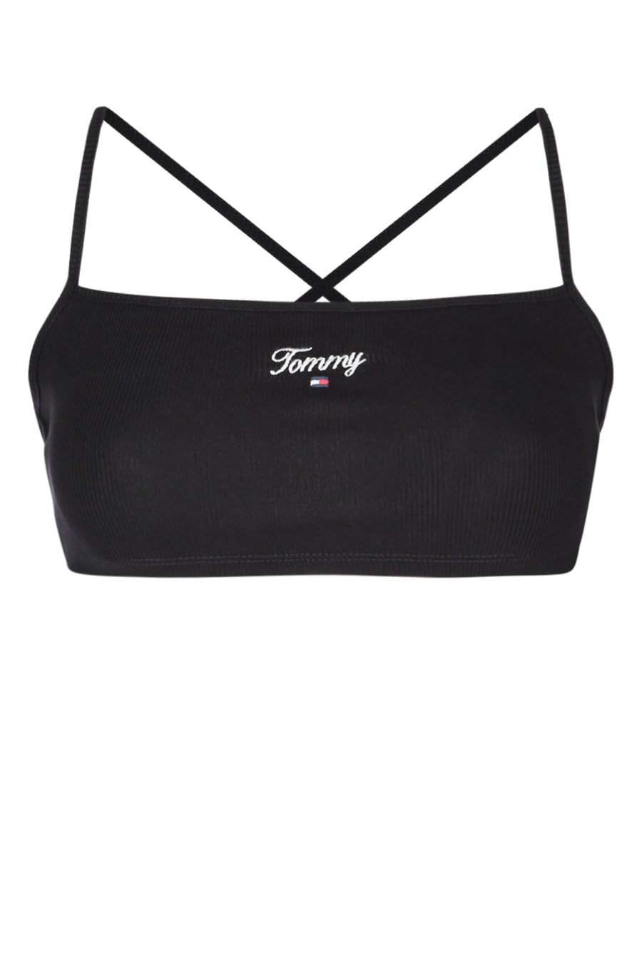Tommy Hilfiger Jeans Cotton / in-conversion (95%) tank top in black