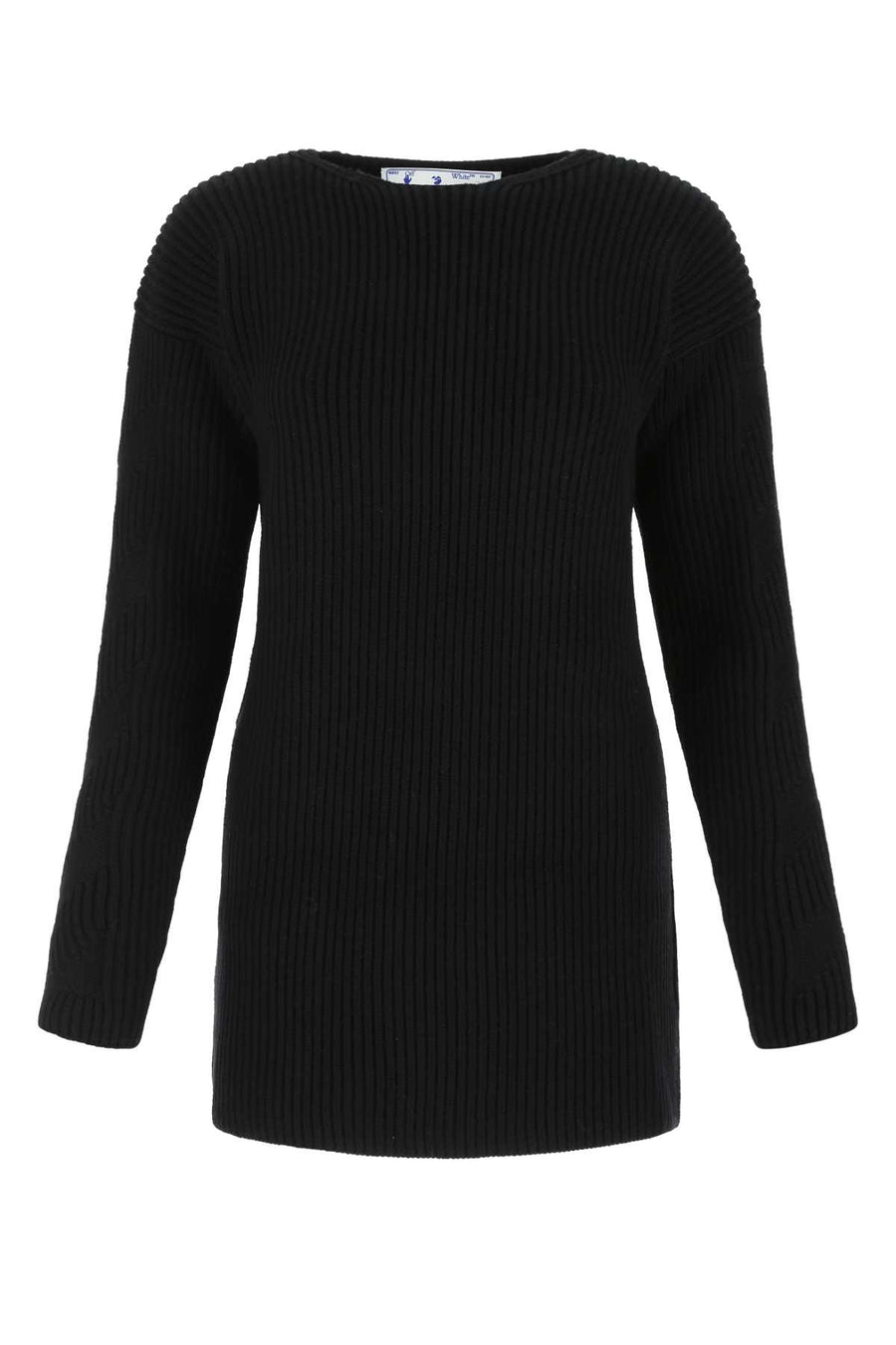 Off-White 100% Virgin wool sweater in black