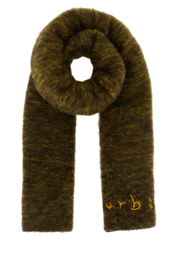Burberry Alpaca 78% Alpaca Wool scarf in green