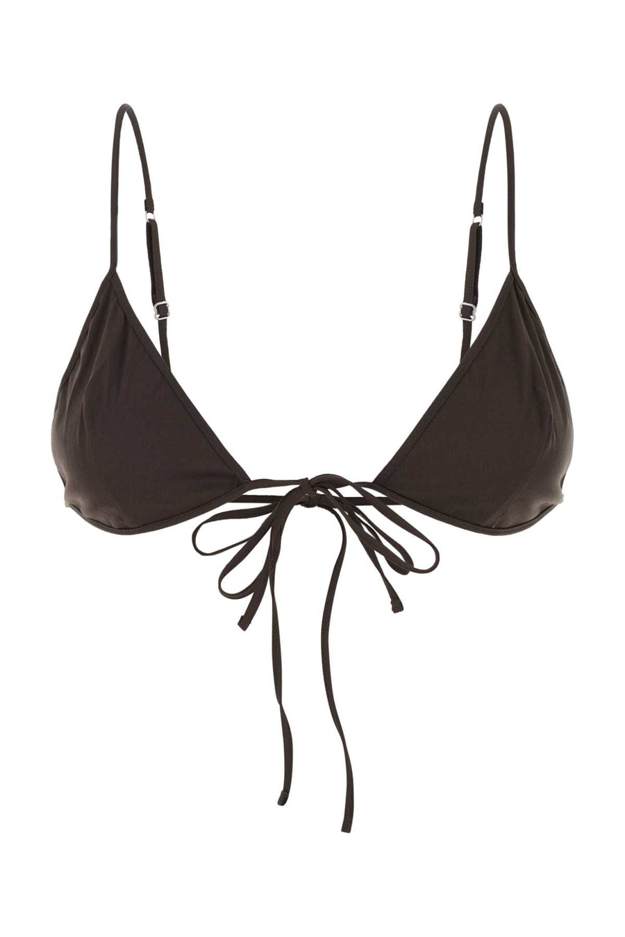 Prada 78% Cotton bikini top in brown