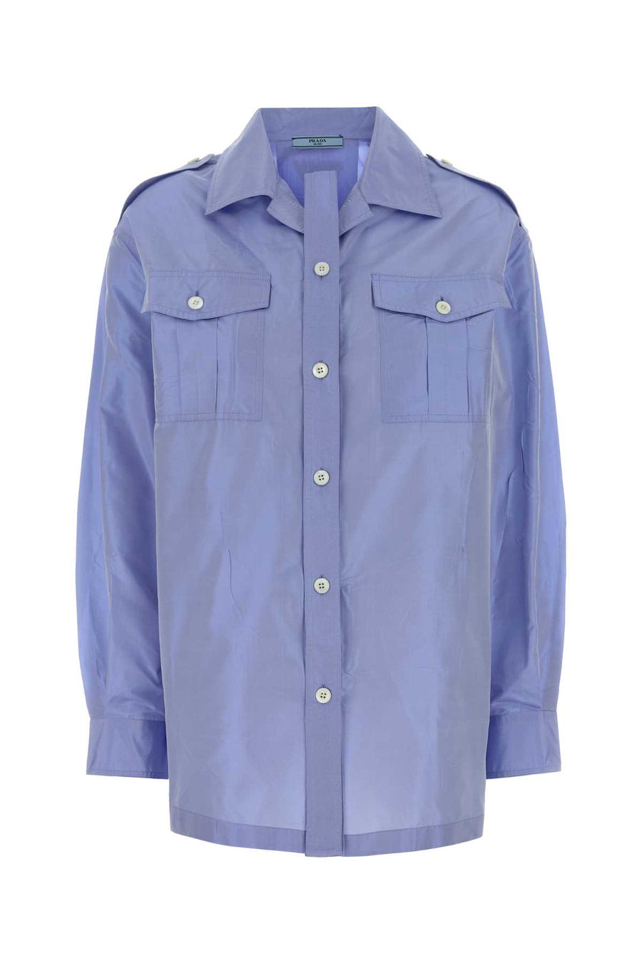 Prada 100% Silk shirt in blue