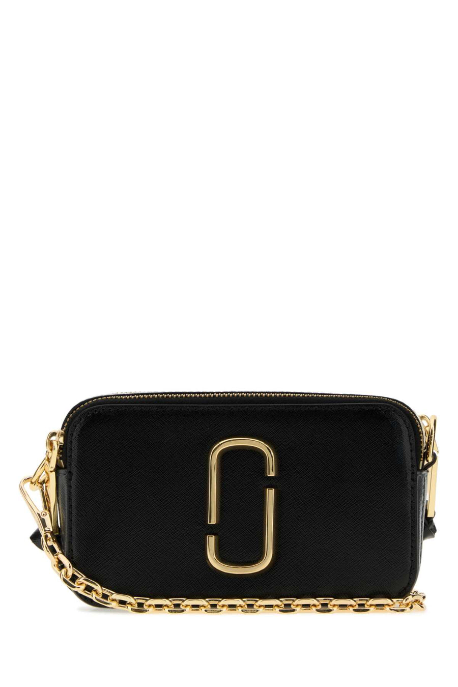 Marc Jacobs Snapshot Exterior: 100% Leather crossbody bag in black