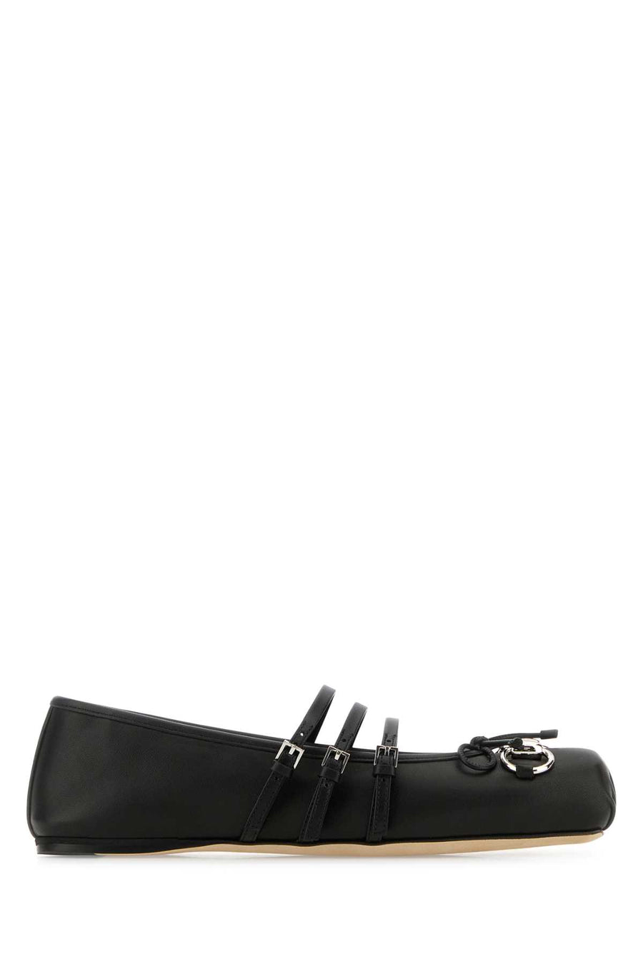 Gucci Lamb leather flat in black