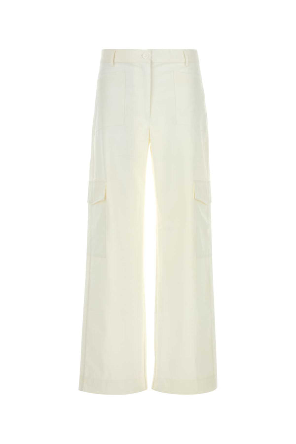 Gimaguas Trousers 63% Polyester cargo pants in white