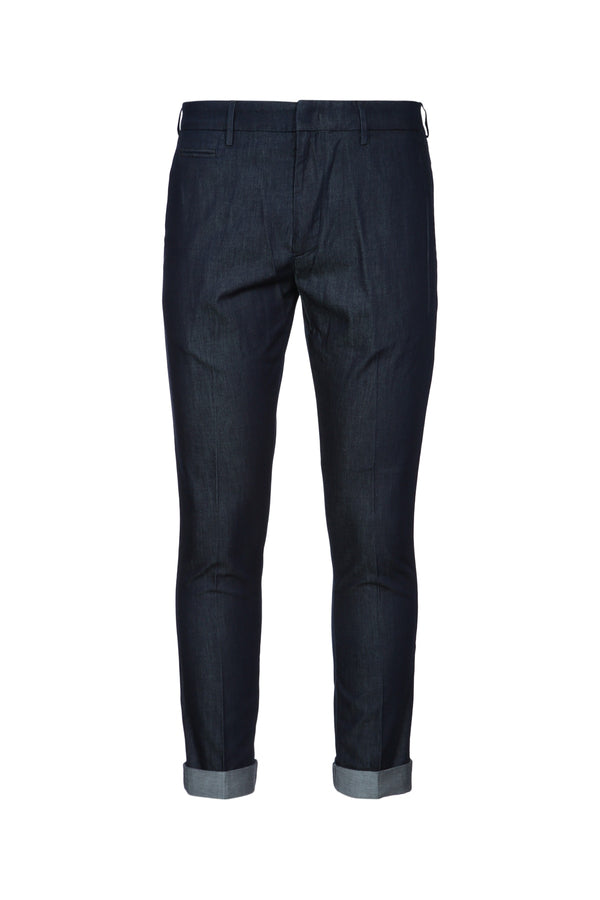 Dondup 100% Cotton trousers in blue