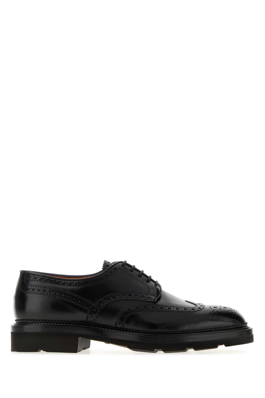 Santoni Rondine Exterior: 100% Leather oxford in black