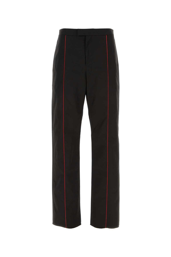 Ferragamo Neroblack 89% Polyester trousers in black