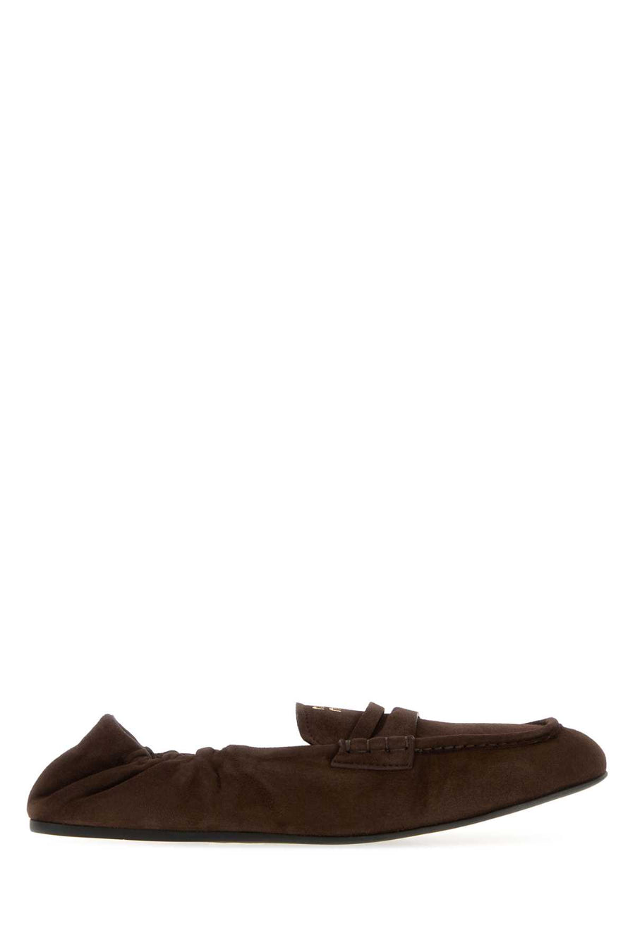 Miu Miu Exterior: 100% Suede; Interior: 100% Leather; Sole: Rubber loafer in brown