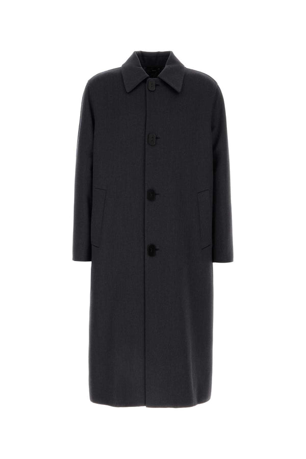 Fendi Interno 99% Virgin wool coat in gray