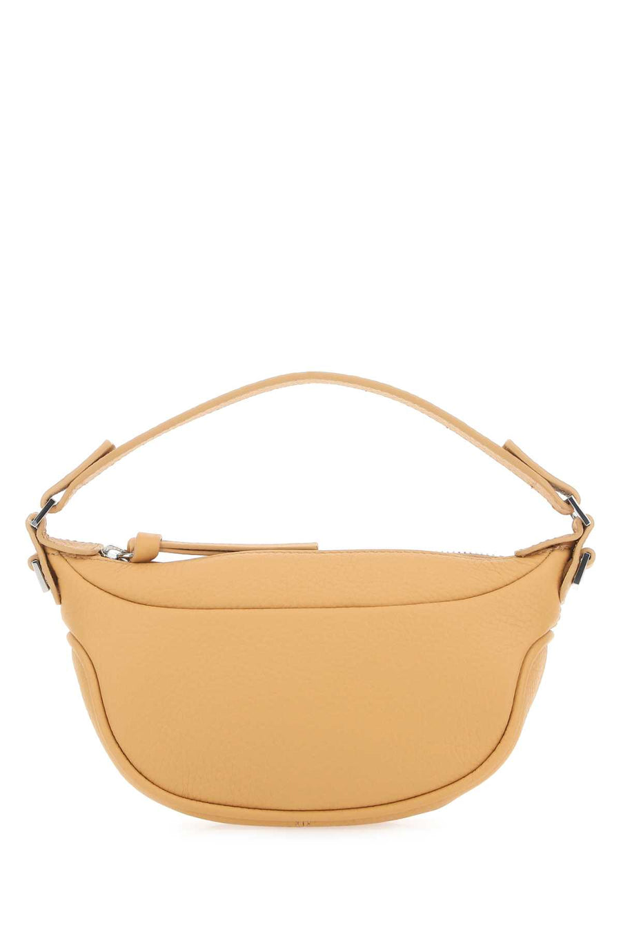 By Far Exterior: 100% Bovine leather; Lining: 100% Fabric; Finishing: Silver metal shoulder bag in beige
