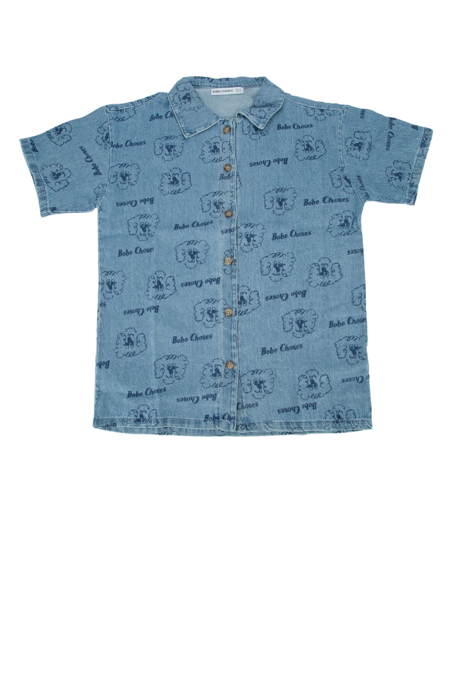 Bobo Choses Over 100% organic cotton shirt in blue