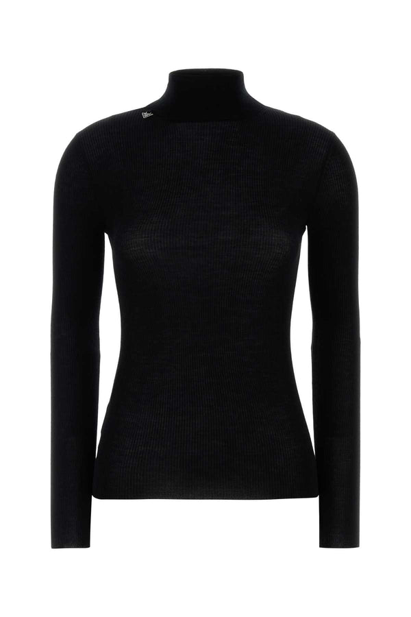 Prada 100% Virgin wool sweater in black