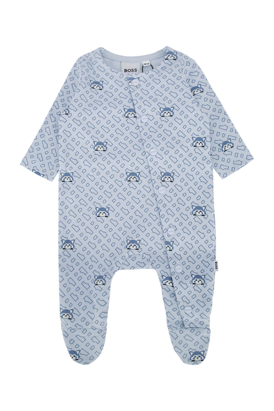 Boss Kids Underwear 100% Cotton; Trimming: 95% Cotton bodysuit in blue