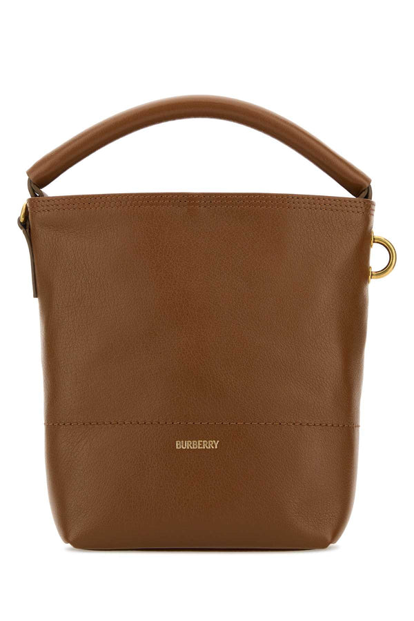 Burberry Clip Exterior: 100% Calf. Lining: 51% Cotton bucket bag in brown