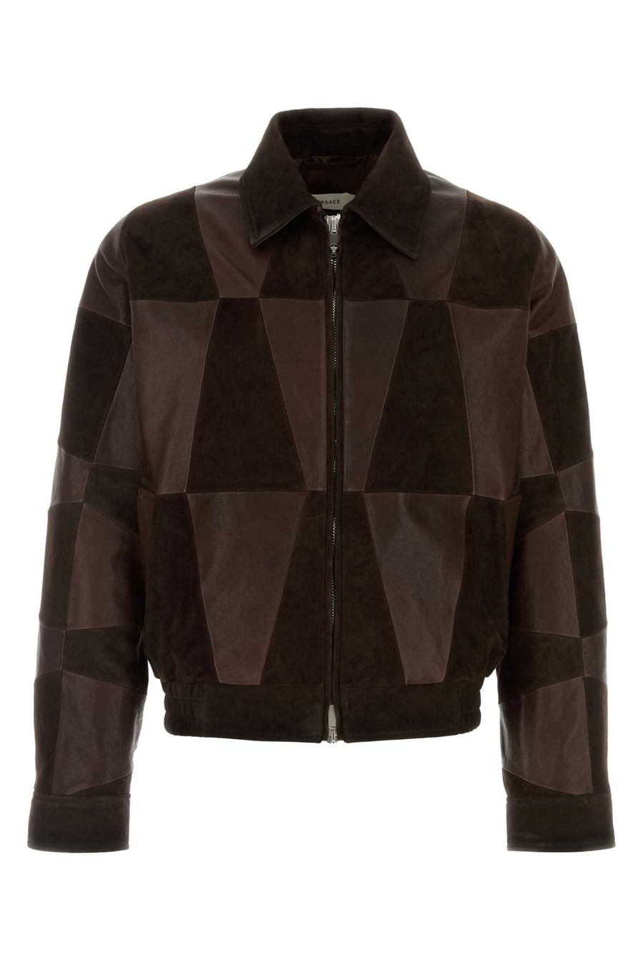 Versace Leather Exterior: 100% Ovine leather; Lining: 100% Viscose jacket in brown