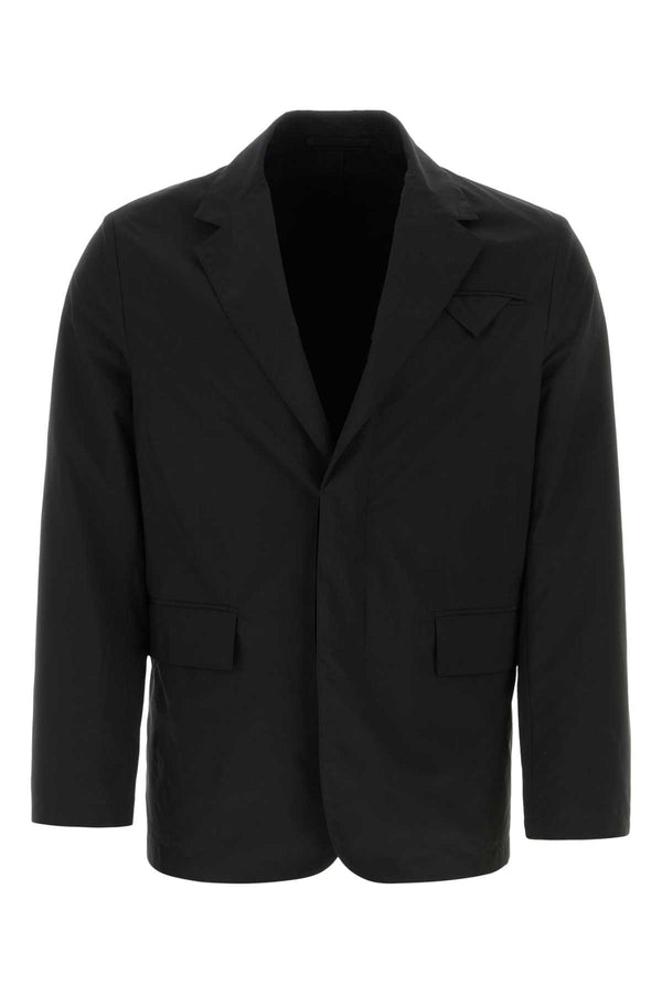 Prada Exterior: 70% Polyester 30% Nylon blazer in black