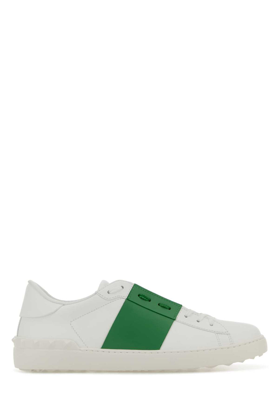 Valentino Garavani Open Calf Leather - Bos Taurus sneaker in white