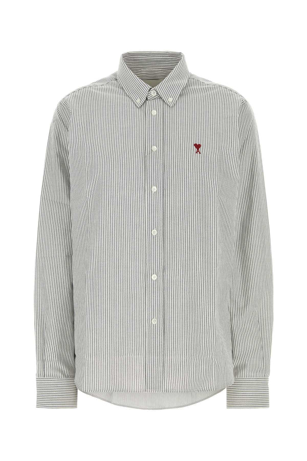 AMI Paris 100% Cotton shirt in gray