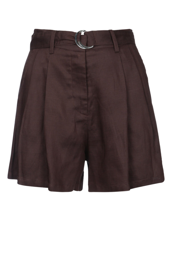 Ermanno Firenze Corto Cotton bermuda shorts in brown