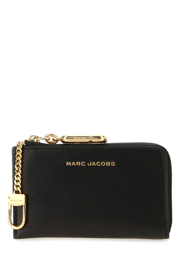 Marc Jacobs Multi Exterior: 100% Leather; Finishing: Golden metal wallet in black