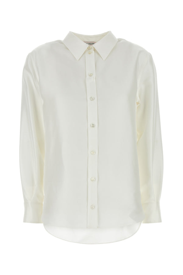 Alexander McQueen Cotton shirt in white