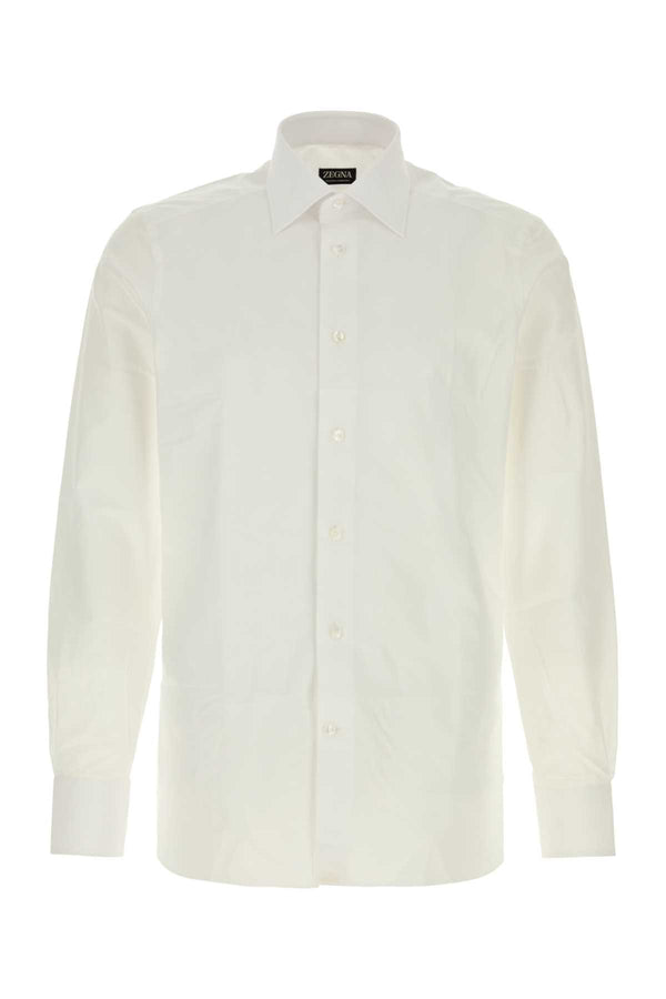 Zegna 100% Cotton shirt in white