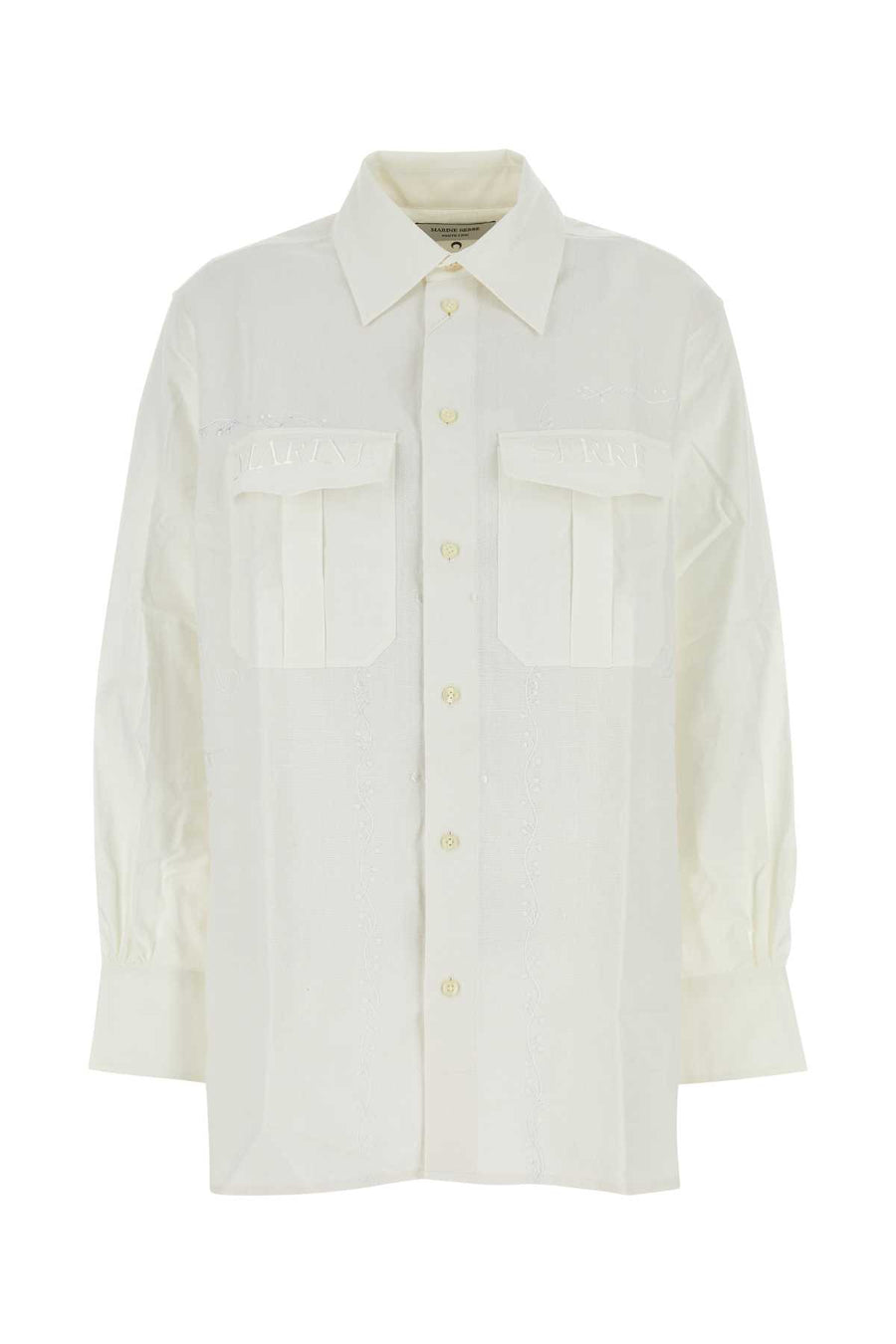 Marine Serre Household 100% Cotton shirt in white