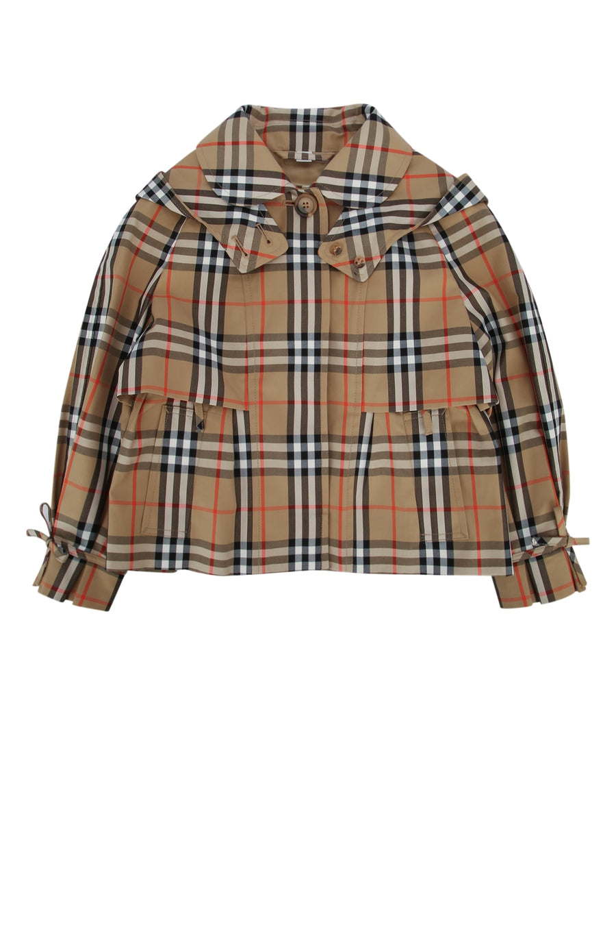 Burberry Jr Kimberley 100% cotton jacket in beige