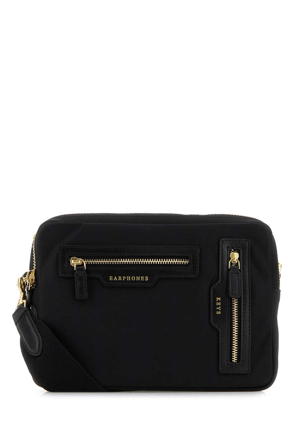 Anya Hindmarch Trio 100% Econyl (100% Recycled Nylon) crossbody bag in black