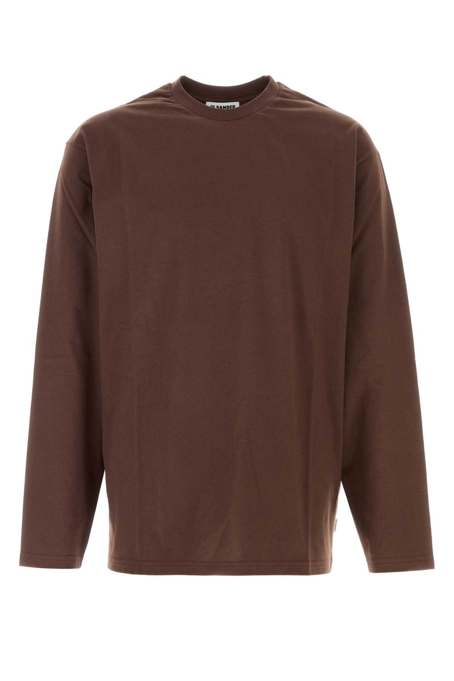 Jil Sander 100% Cotton t-shirt in brown