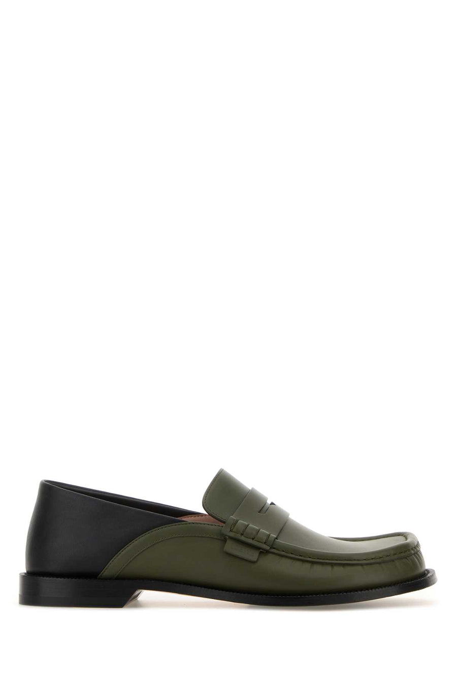 Loewe Loafer Exterior: 100% Calf loafer in green