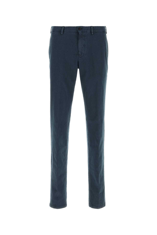 Pt Torino 98% Cotton trousers in navy